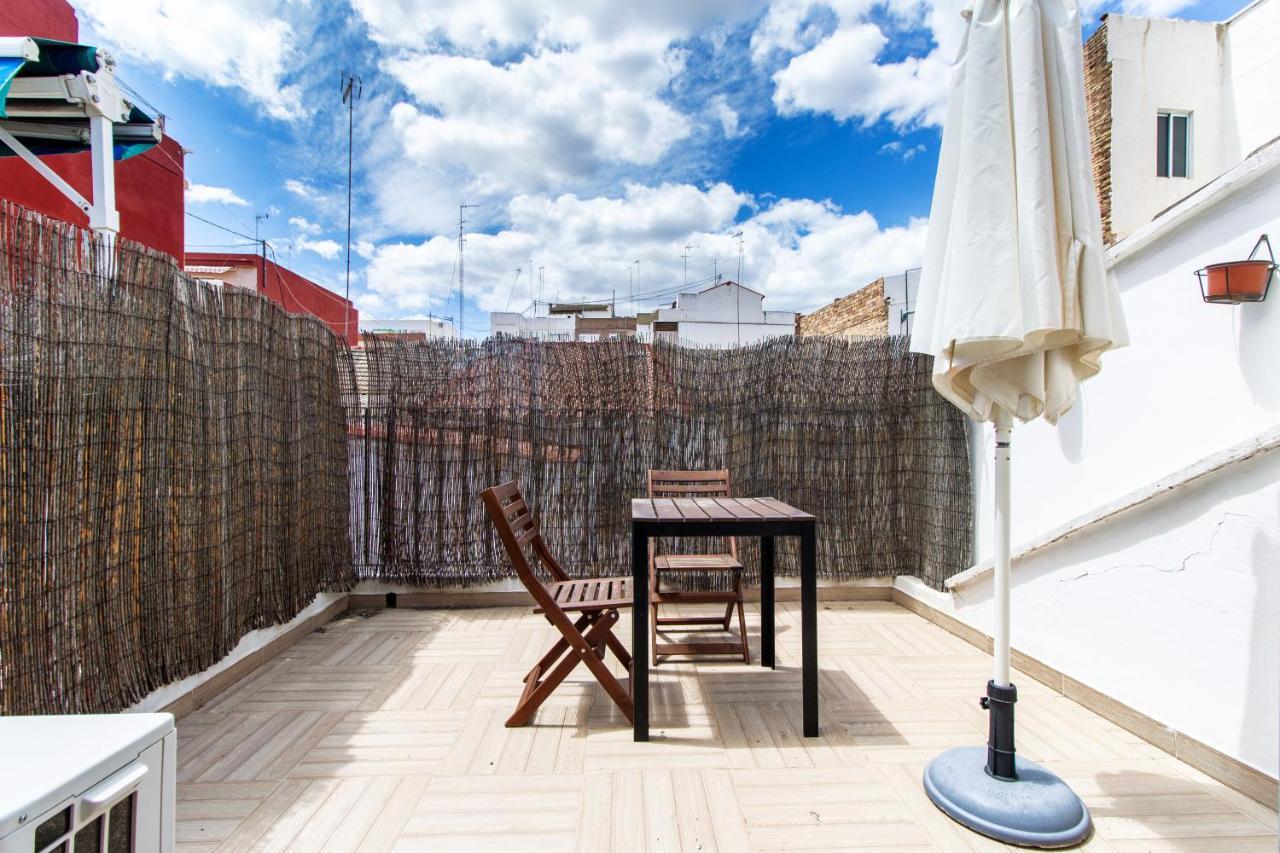 Apartamento Chic Loft con terraza privada en la playa Valencia Exterior foto